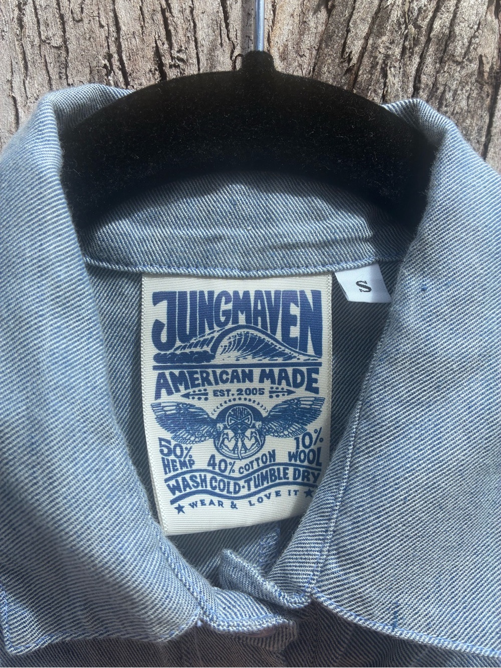Jungmaven Stillwater Romper Light Blue Size Small - Picture 2 of 2